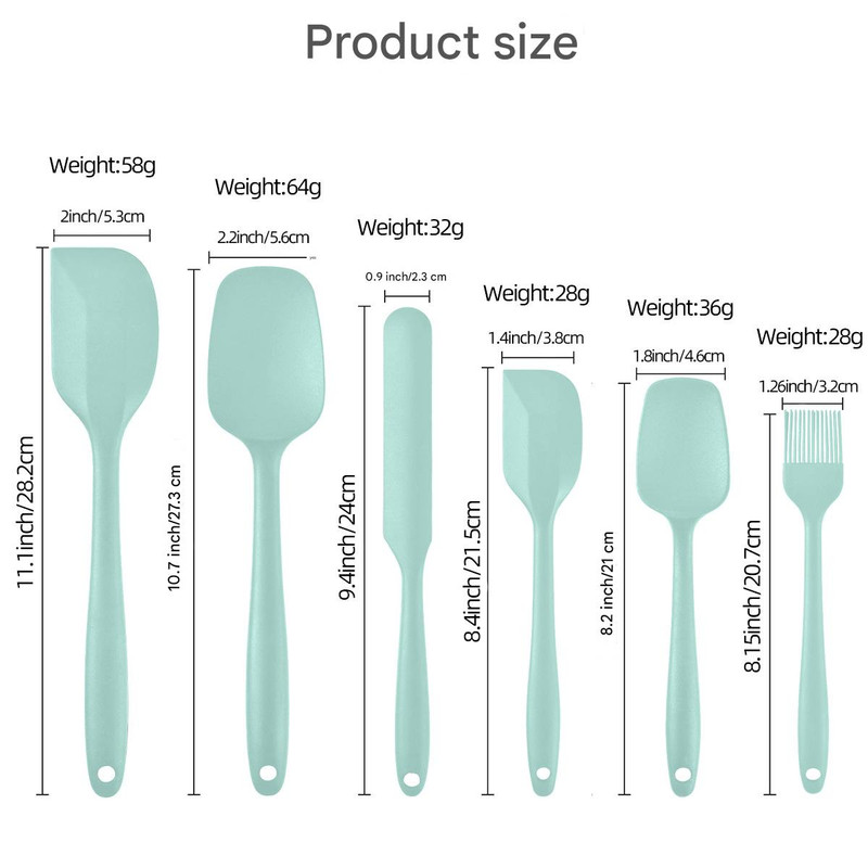 6-Piece Pink Silicone Spatula Set – Heat-Resistant view 6