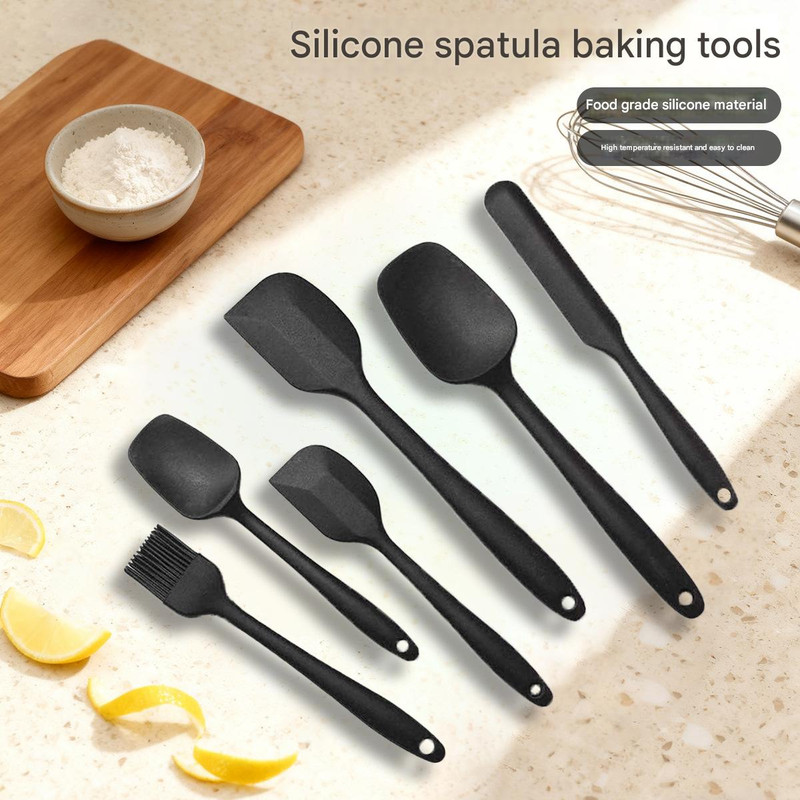 6-Piece Yellow Silicone Spatula Set – Heat-Resistant view 2