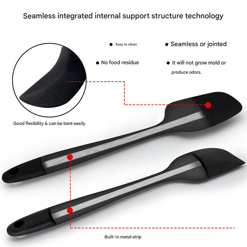 6-Piece Yellow Silicone Spatula Set – Heat-Resistant view 4