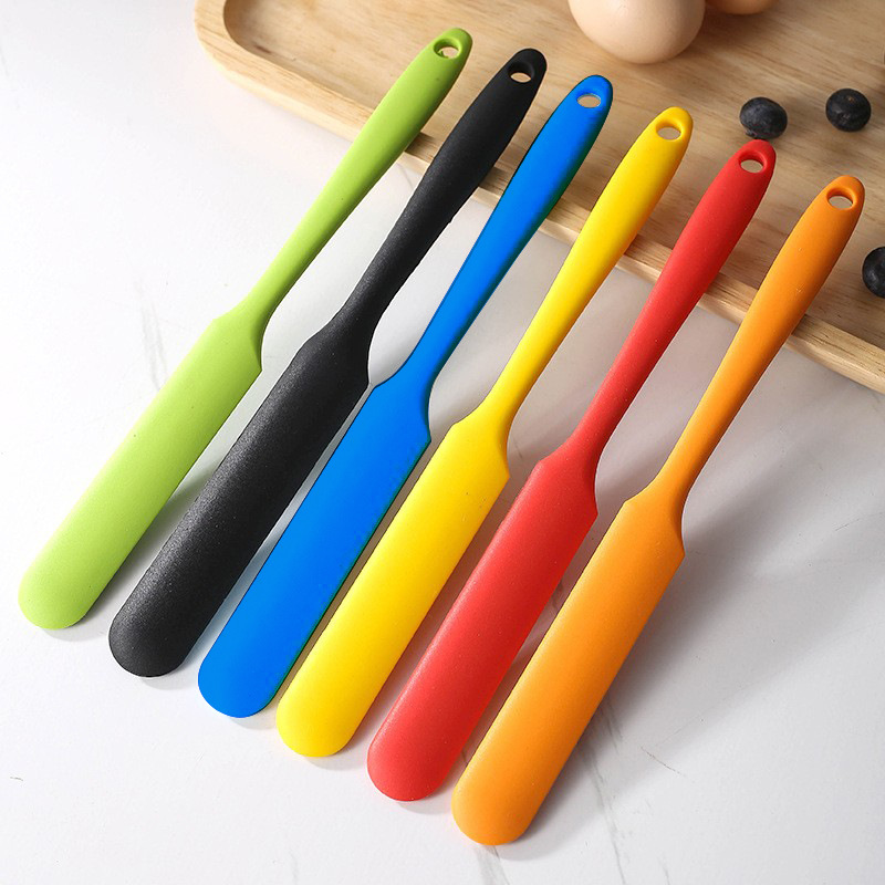 10-Pack Black Mini Silicone Spatulas – Flexible Baking Scrapers for Flour view 3