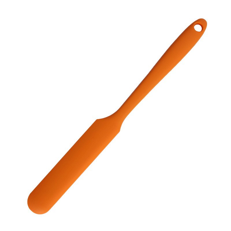 10-Pack Orange Mini Silicone Spatulas – Flexible Baking Scrapers for Flour