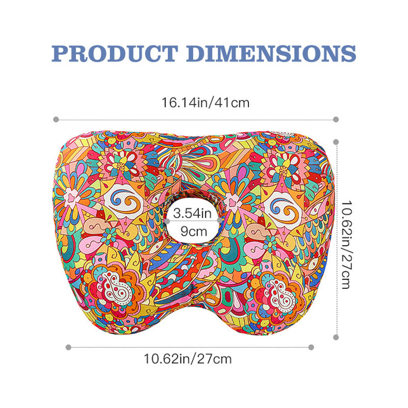Fan Hollow Ear Support Pillow – Adjustable Side Sleep Neck Cushion with PP view 6
