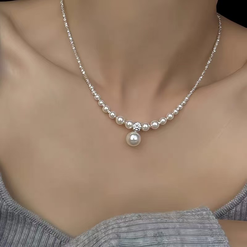 Elegant Pearl Choker Necklace for Women – Ins Style Minimalist Design with