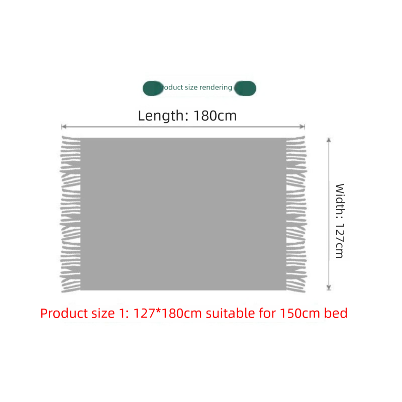 Brick-red Nordic Minimalist Knit Throw Blanket – 127×180cm Lightweight view 5