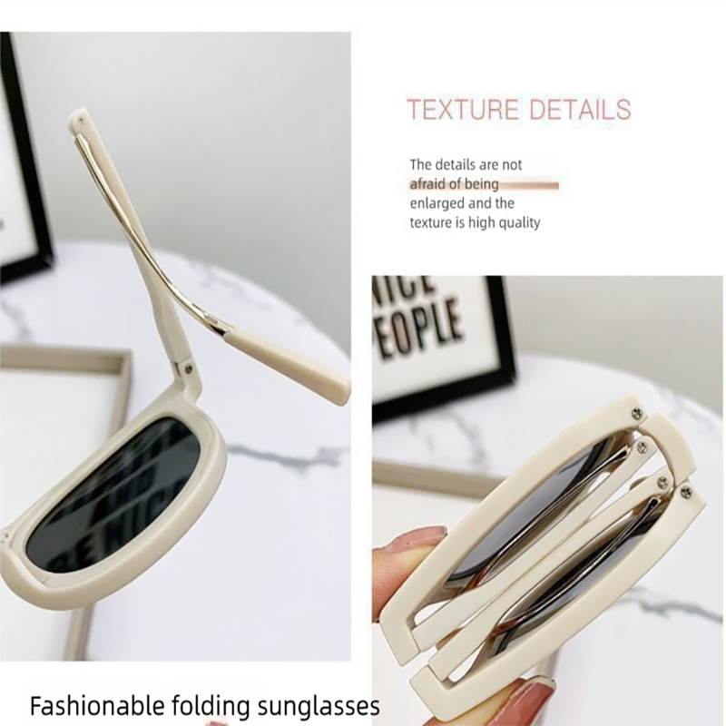 Pink Foldable UV400 Sunglasses for Men and Women – Lightweight Driving & view 4