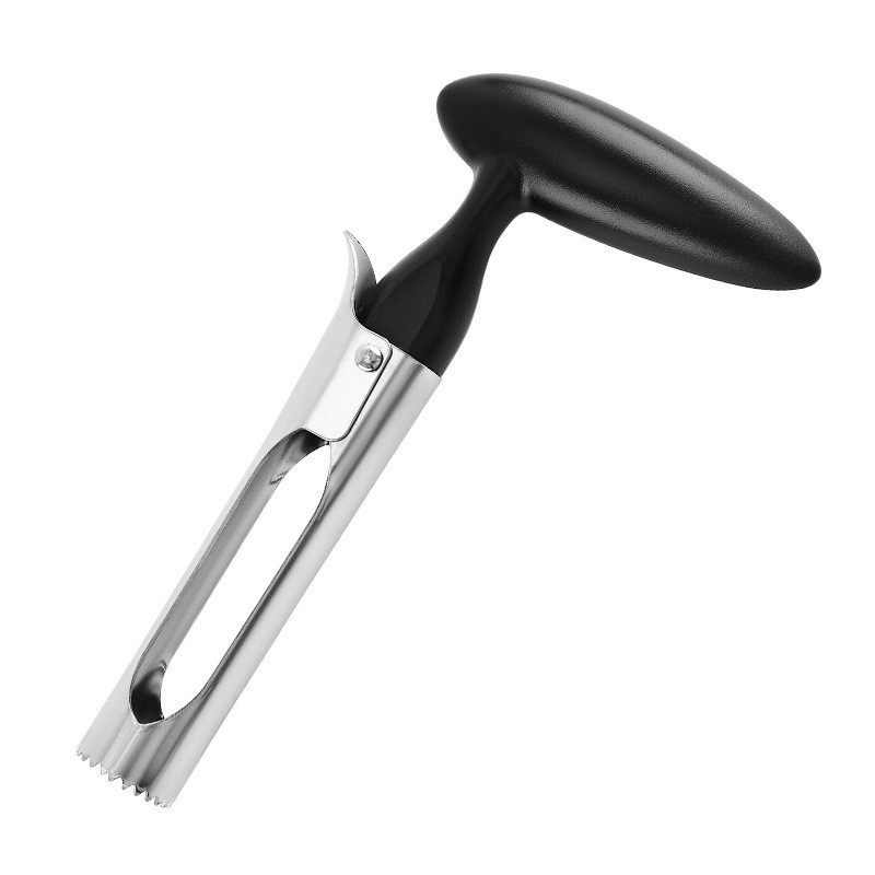 Black Set of 2 Stainless Steel Apple Corers – Heavy-Duty Fruit Core Remover
