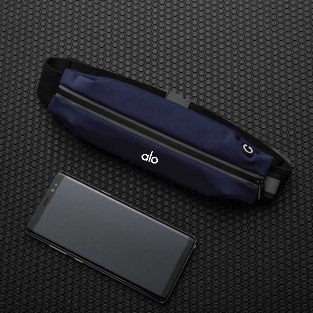 Dark blue Ultra Thin Waist Pack for Phone Up to 6.5 Inch Lightweight Sport