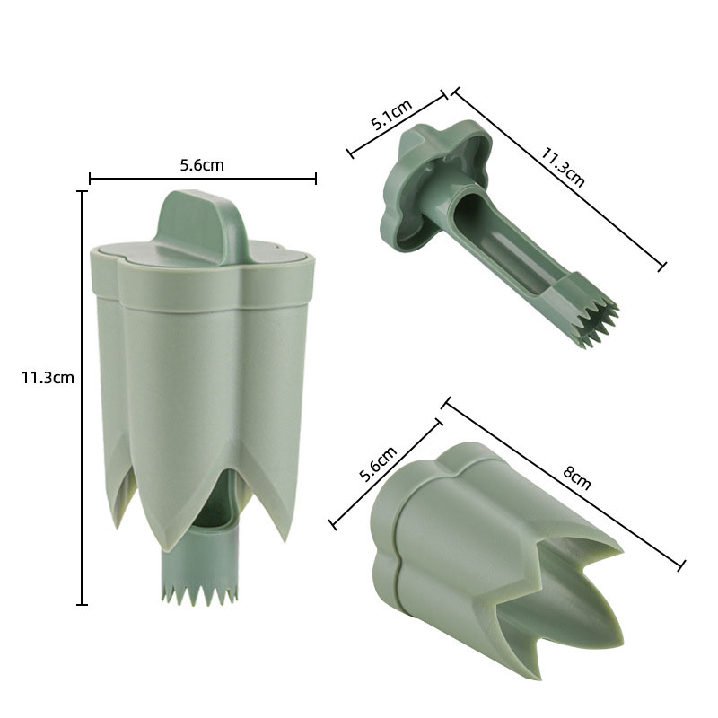 2-Pack ABS Vegetable Core Remover – White & Green view 9
