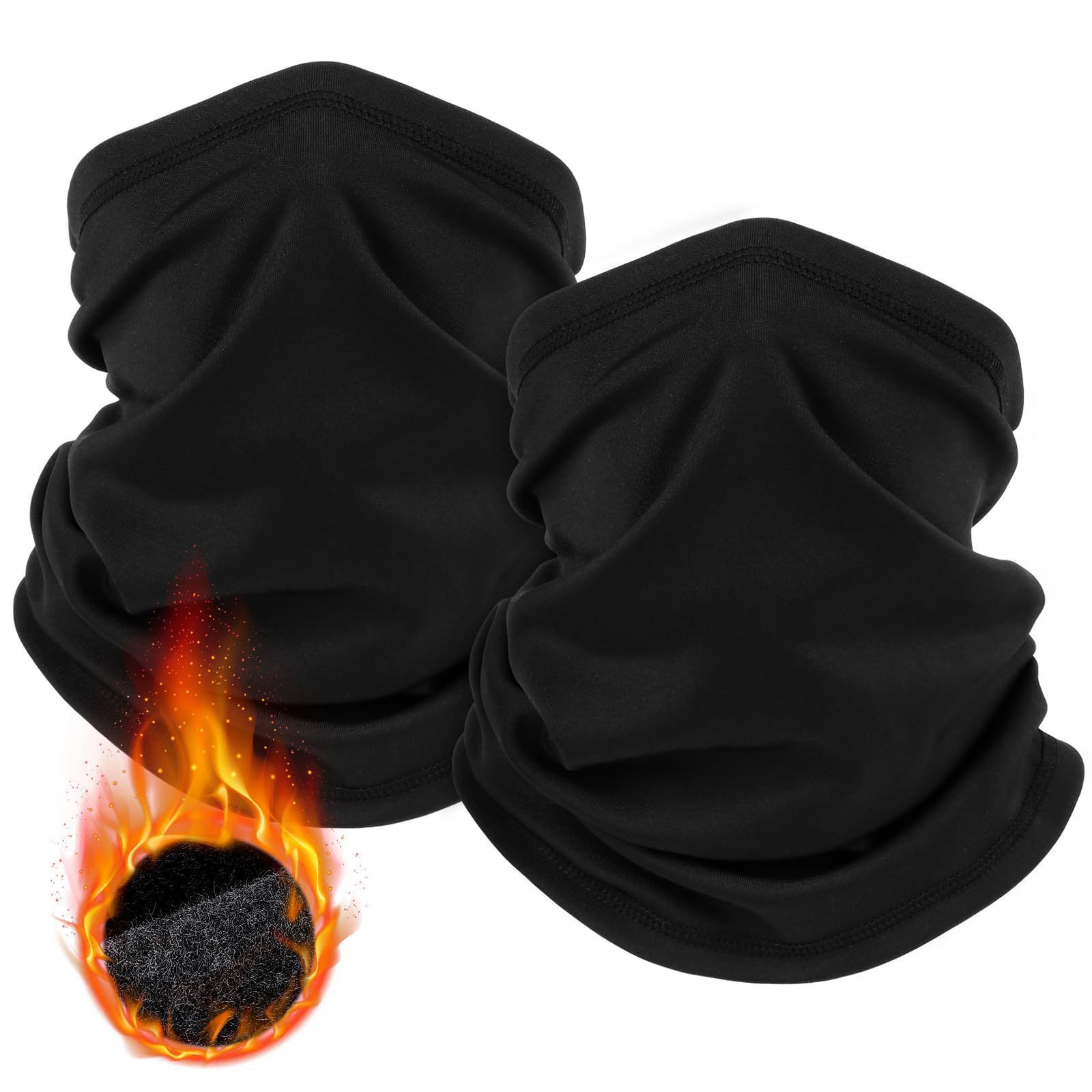 Black Multi-Functional Thermal Neck Gaiter – Windproof