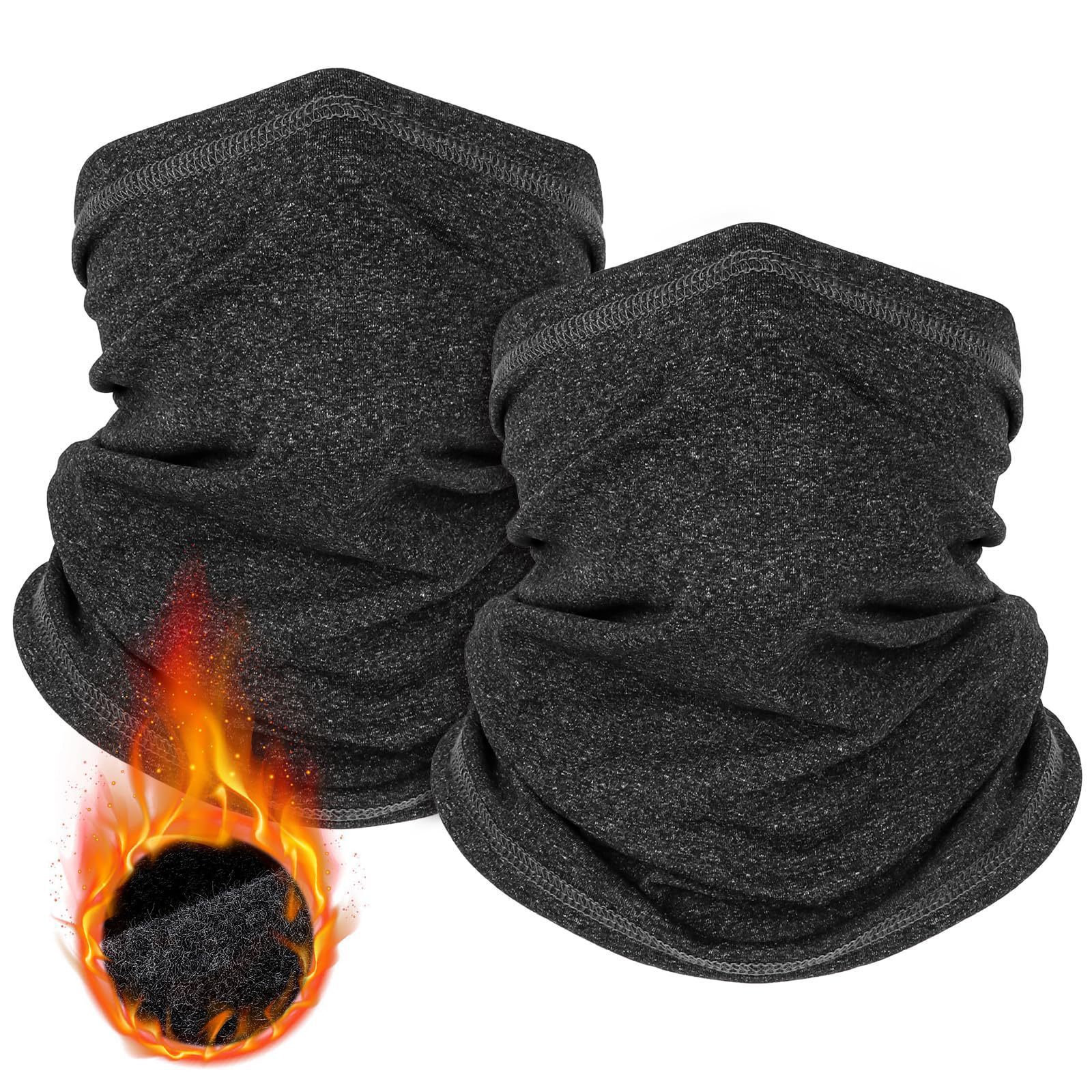 Black and gray Multi-Functional Thermal Neck Gaiter – Windproof