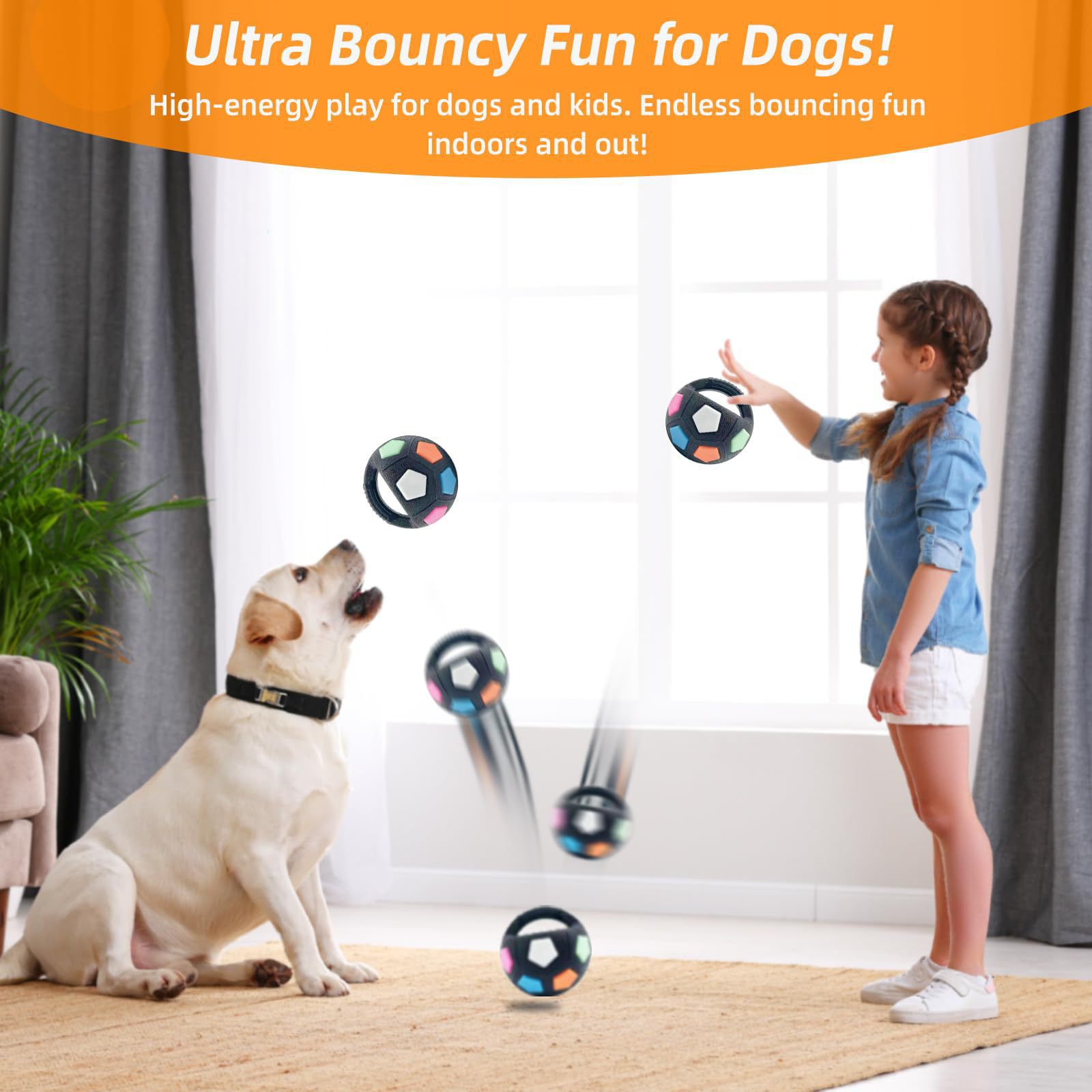 Transparent White Toy: Handheld Bouncing Ball with Sound – TPR Material view 3