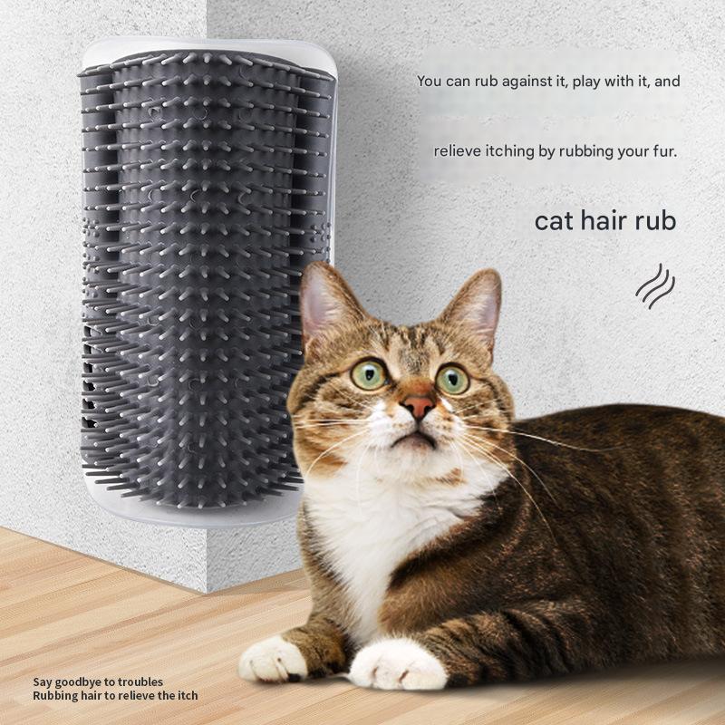 Pink Cat Corner Grooming Brush Set view 2