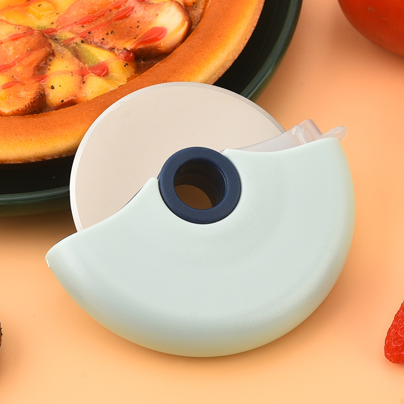 5-Pack Round Wheel Pizza Cutter Set with Protective Covers view 4