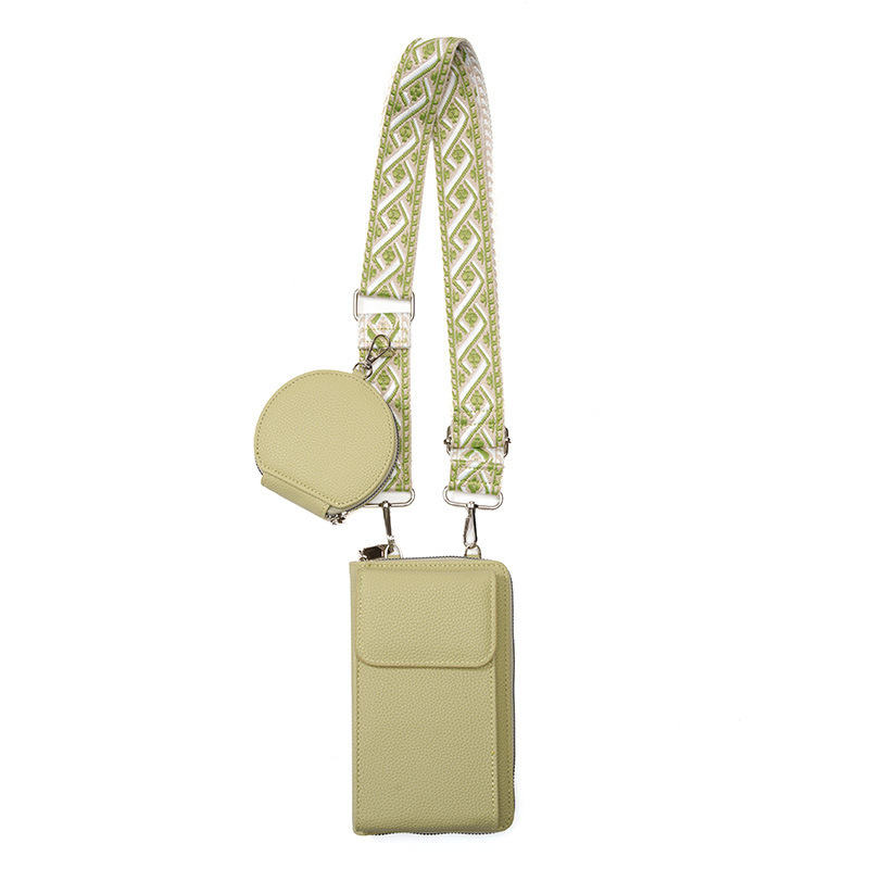 Green Women's Multi-Functional Crossbody Phone Bag with Detachable Coin Purse