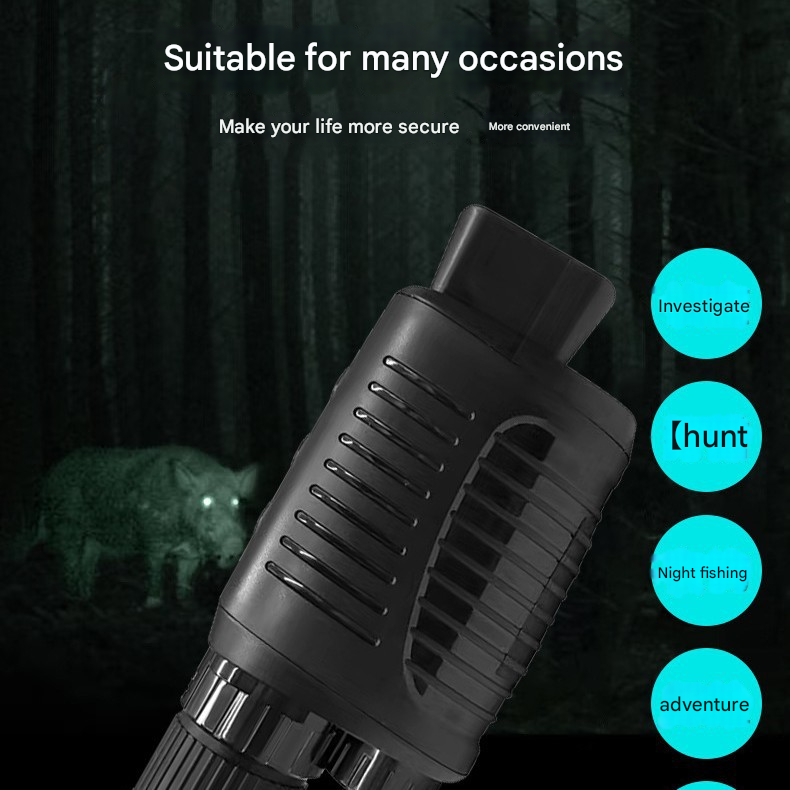 R7 Monocular Night Vision Device with 10x Digital Zoom 2.5K QHD Video view 3