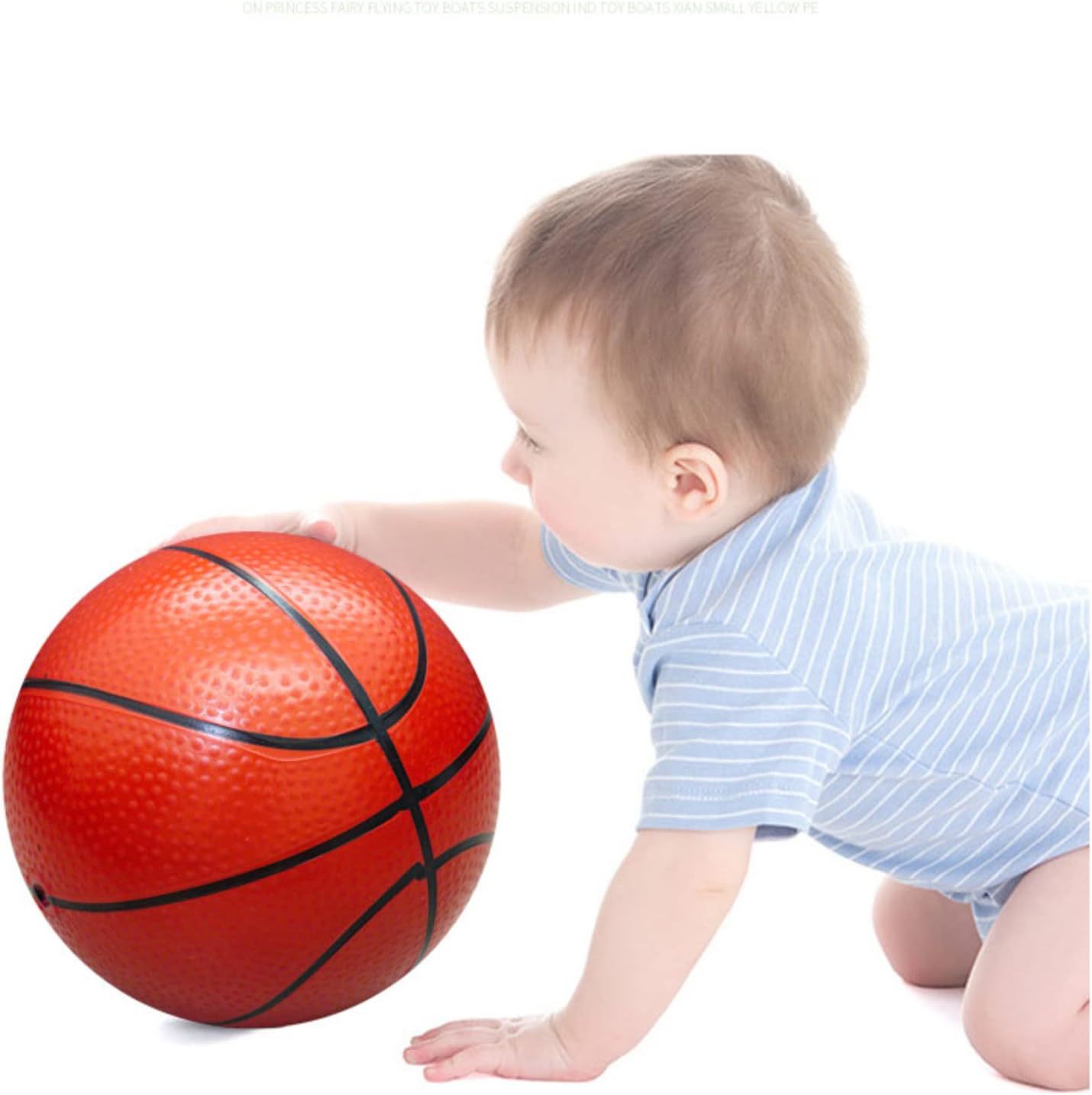 3-Pack 16cm Inflatable Sports Balls Set PVC Mini Soccer Basketball Rugby for view 3