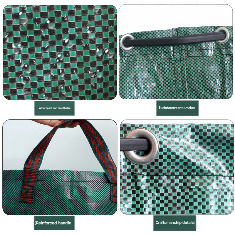 Heavy-Duty Pop-Up Garden Leaf Bag - Large Capacity PP Woven Collection Sack view 3