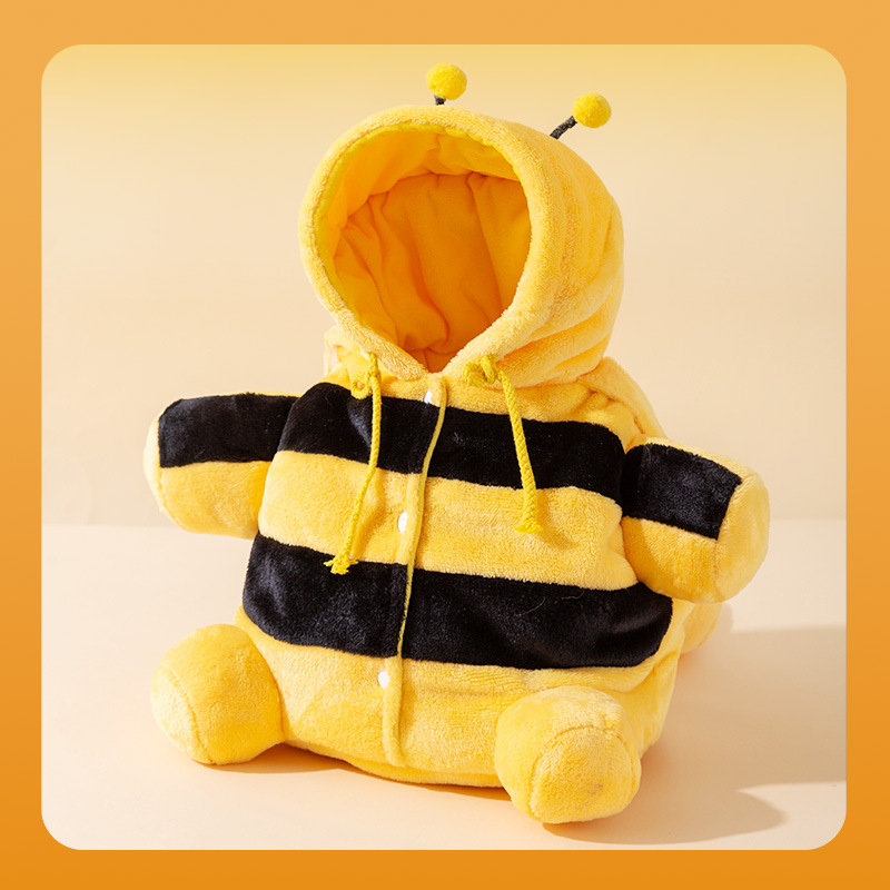S Size Cute Bee Windproof Insulated Pet Shoulder Bag with Security Buckle