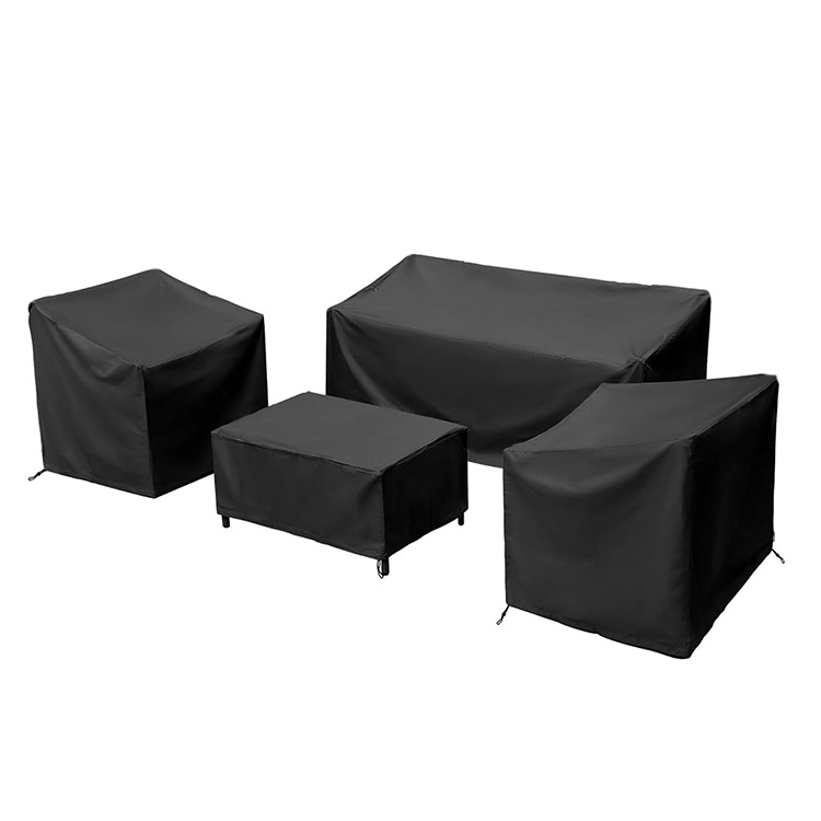 4PCS Large Outdoor Dustproof Furniture Cover Set with Zippered Bag (L Size) view 4
