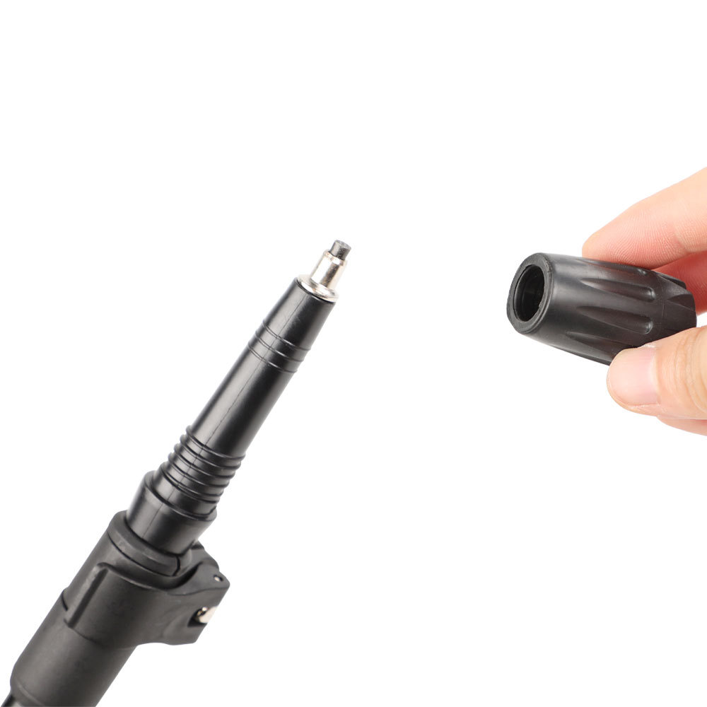 2-Pack Black Aluminum Alloy Telescopic Trekking Poles with Secure External view 5