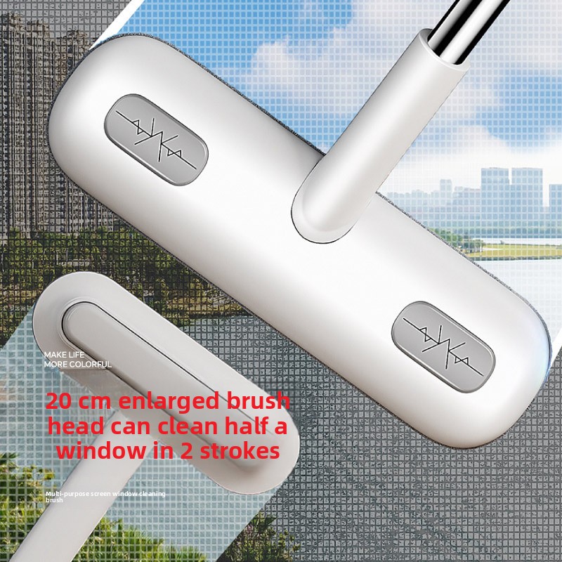 10PCS 2-in-1 Window Fly Screen Cleaner Brush with Extendable 82cm Stainless view 4