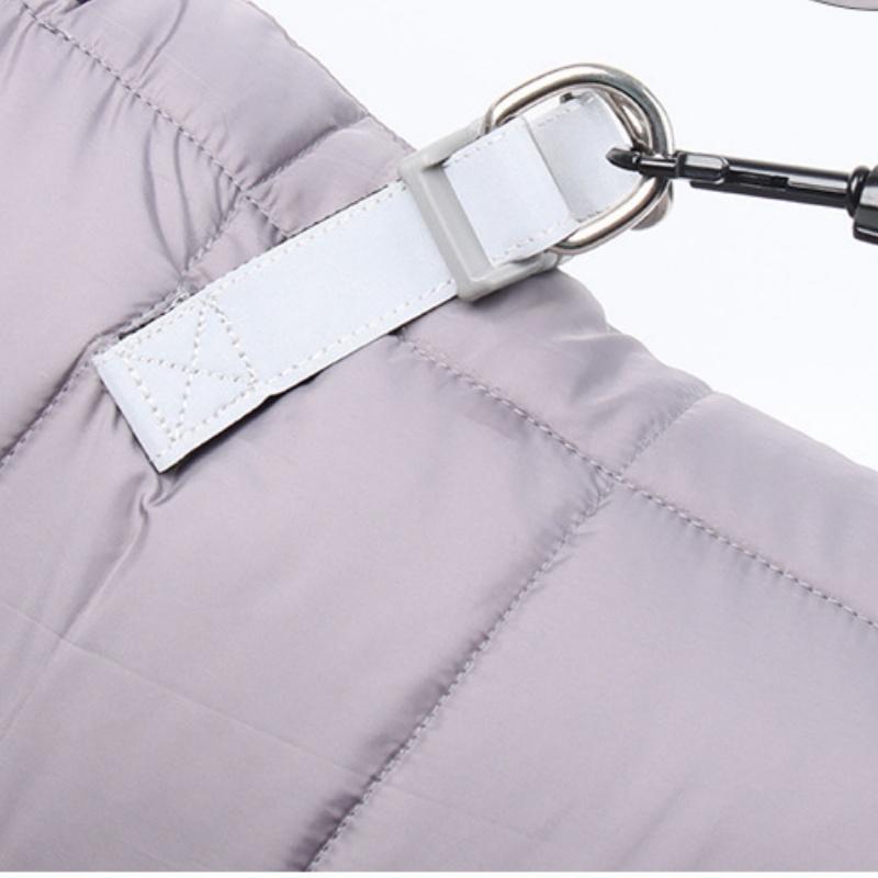 M Size Orange Winter Waterproof Dog 4 Leg Jumpsuit for Full Body Warmth view 4