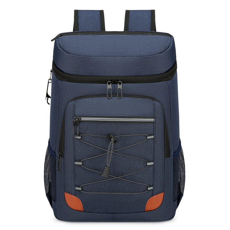 Blue 5.55 Gallons Large Insulated Picnic Backpack with Multi Pockets &