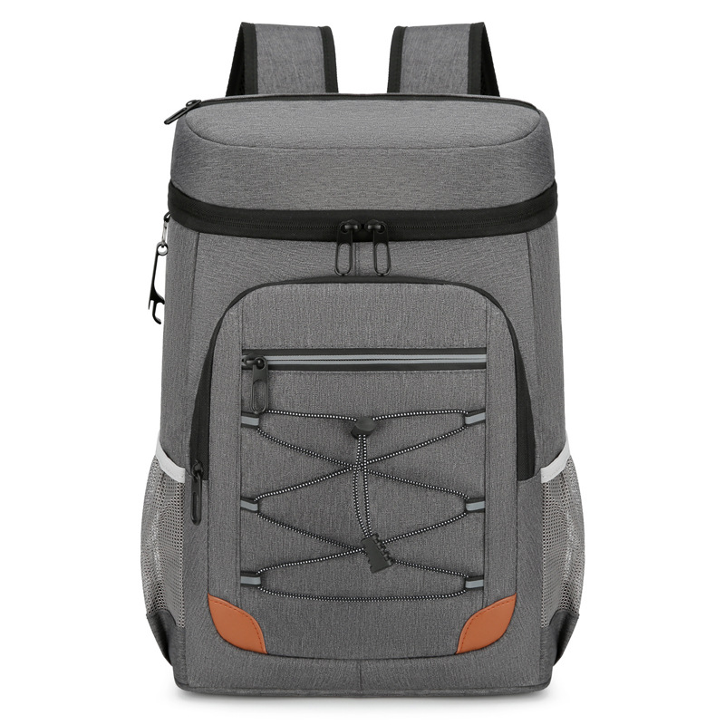 Dark Grey 5.55 Gallons Large Insulated Picnic Backpack with Multi Pockets &