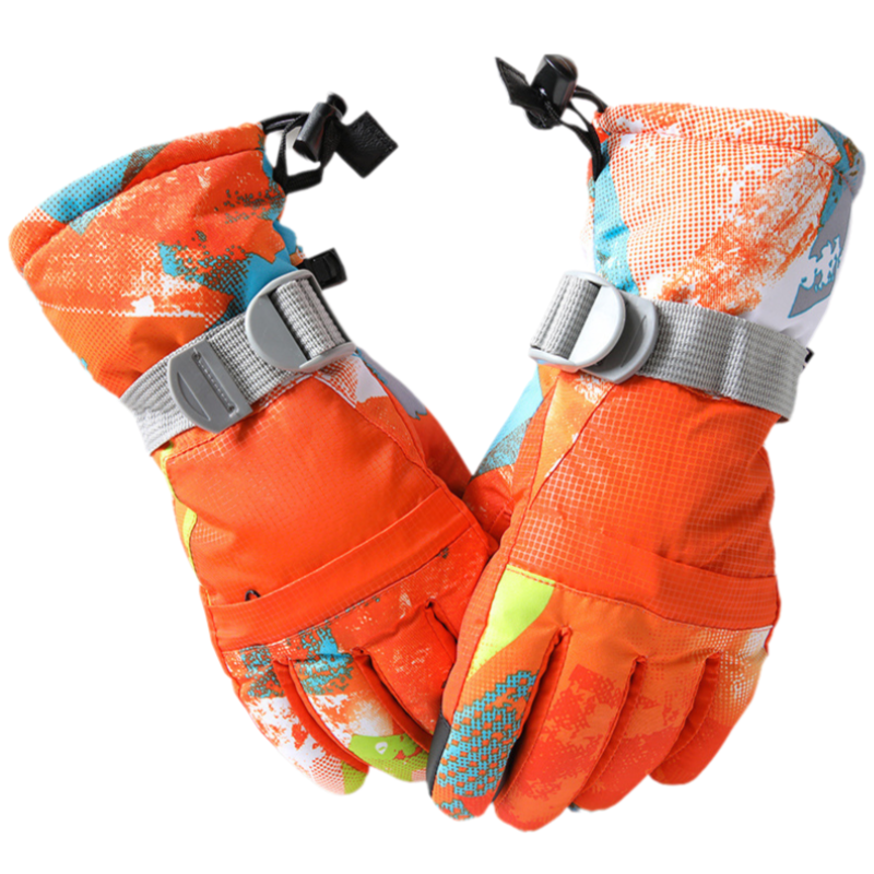 1-Pair Winter Waterproof Touchscreen Ski Gloves - Anti-Slip Thermal Mitts for