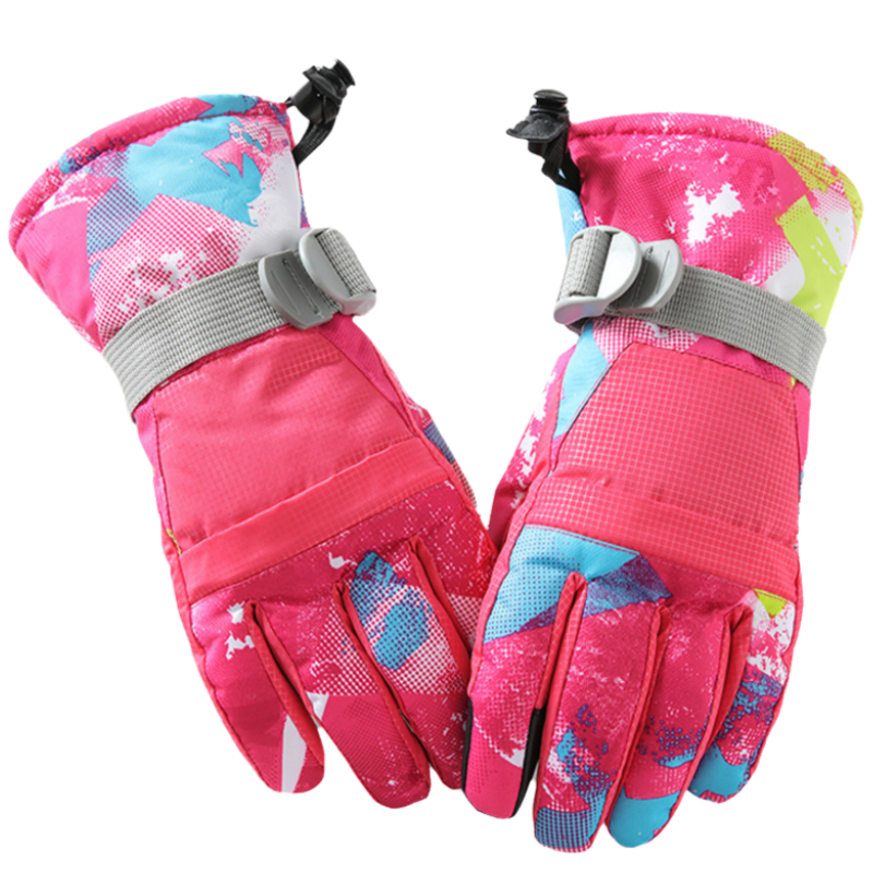 1-Pair Winter Waterproof Touchscreen Ski Gloves - Anti-Slip Thermal Mitts for