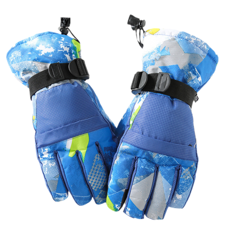 1-Pair Winter Waterproof Touchscreen Ski Gloves - Anti-Slip Thermal Mitts for