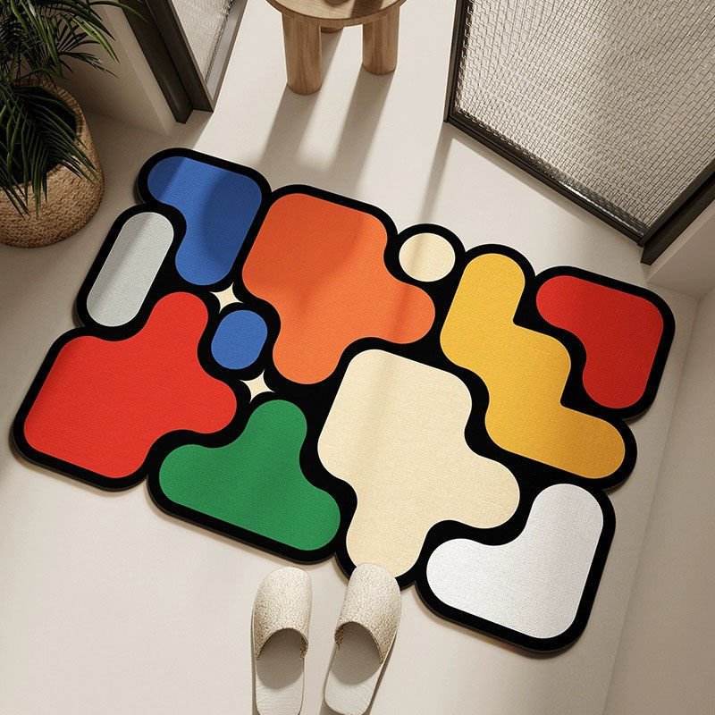 Ultra-Absorbent Instant Dry Diatom Mud Bathroom Mat (50 x 80 CM) - Puzzle — image 1