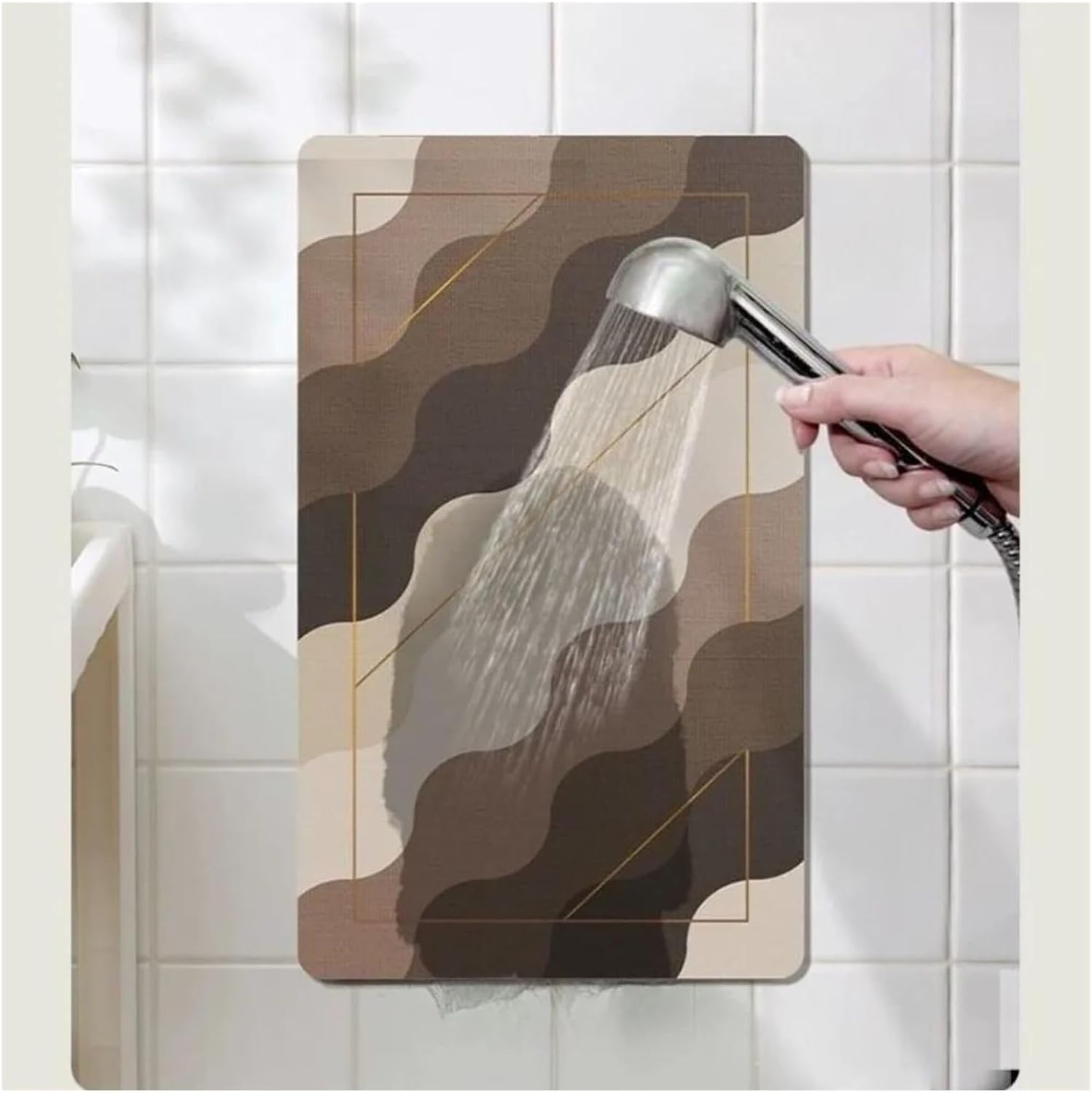 Ultra-Absorbent Instant Dry Diatom Mud Bathroom Mat (50 x 80 CM) - Puzzle view 4