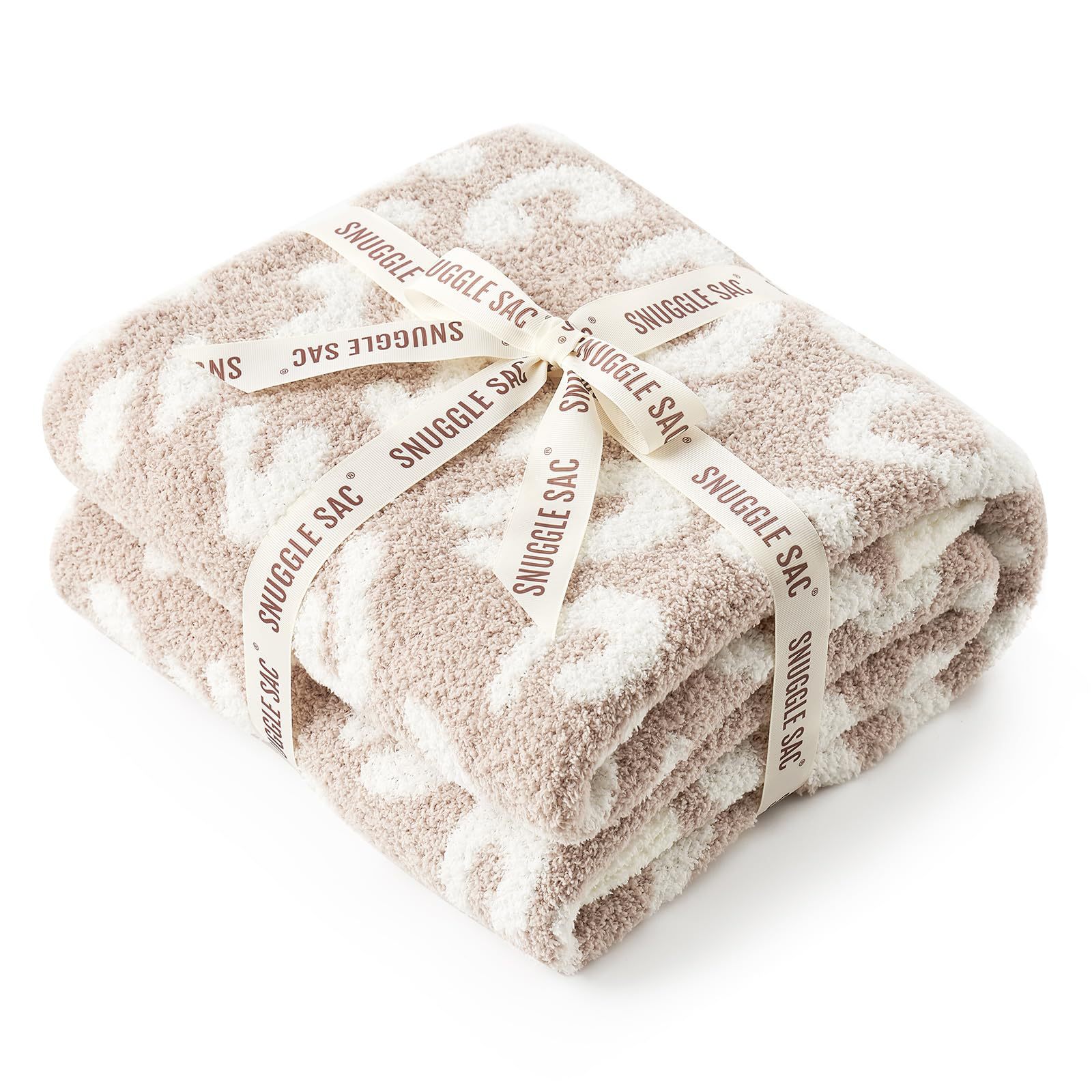 Leopard Print Checkerboard Flannel Throw Blanket(Large 150 x 200 CM)