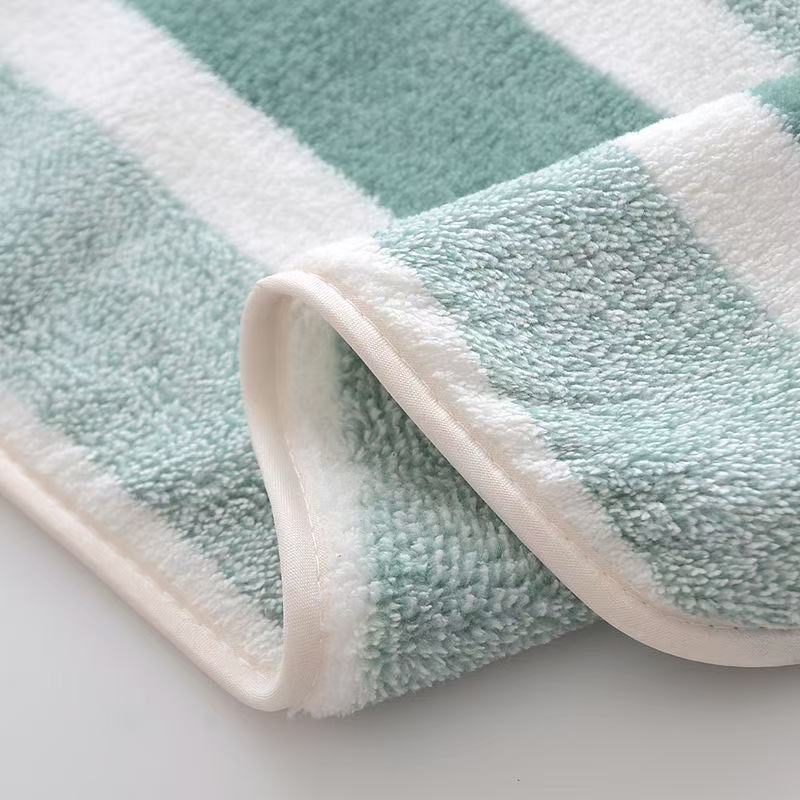 8-Piece Grey Luxury Coral Fleece Towel & Bath Sheet Set - Ultra-Soft view 4