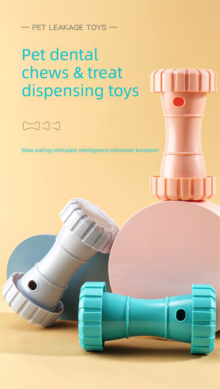 2 Pack（Grey）: Cat and Dog Treat Dispenser Toy – Interactive view 2