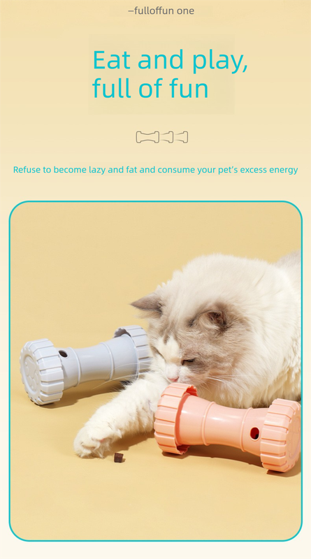 2 Pack（Grey+Pink）: Cat and Dog Treat Dispenser Toy – Interactive view 4