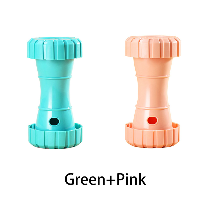 2 Pack（Green+Pink）: Cat and Dog Treat Dispenser Toy – Interactive