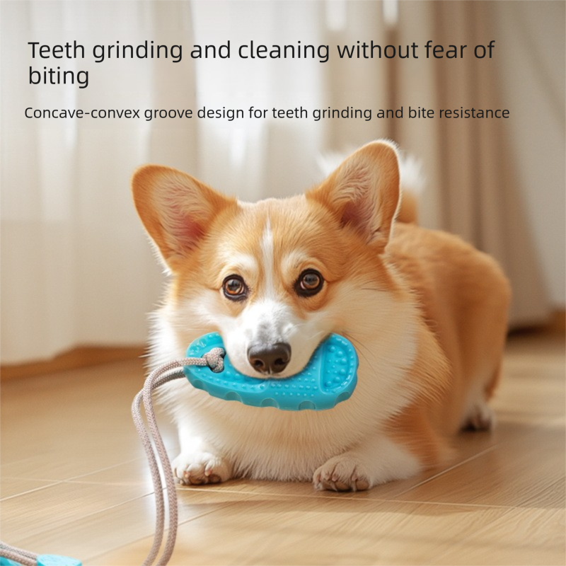 Perple Slipper-Style Dog Toy — Suction Cup Design: Durable view 4