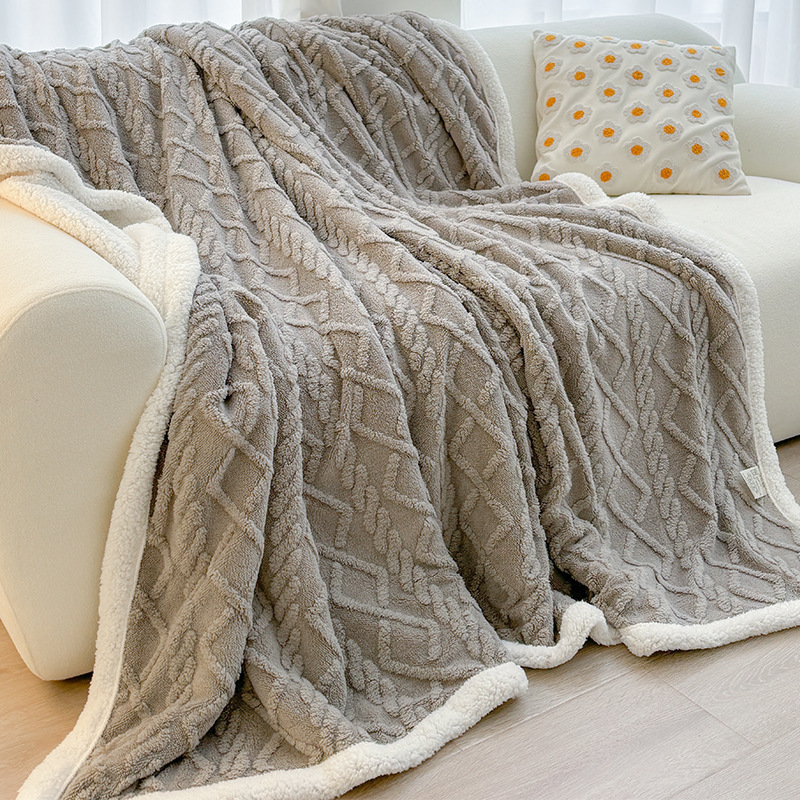 Grey 180*200cm Double Blanket