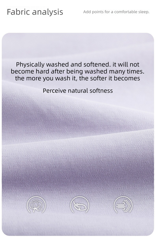 Purple XL size Women's Cotton Robe — Autumn/Winter Bathrobe & Morning Gown view 6