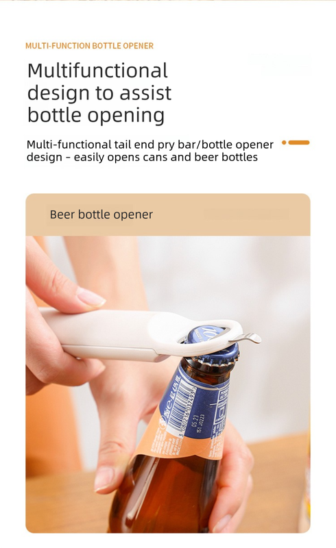 Black Multi-Functional Adjustable Can and Bottle Opener - Heavy Duty Jar view 7