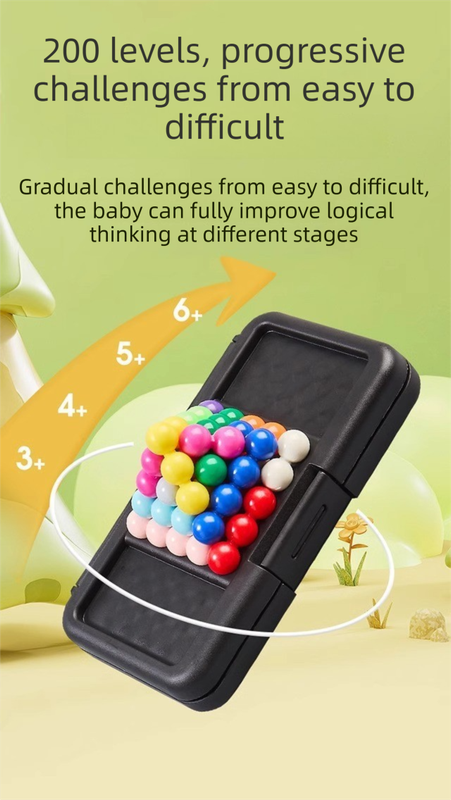 Black Rectangular Smart XO Puzzle — A portable logic game suitable view 4