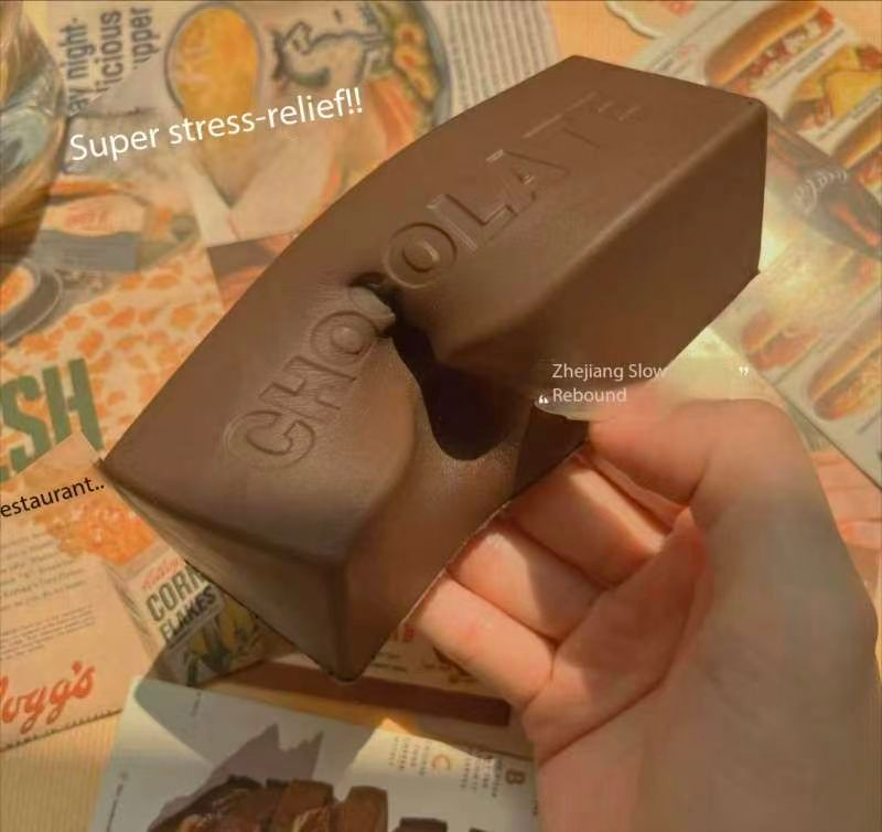 Chocolate Super Wet Soft Milk Bar Squishy Toy view 2