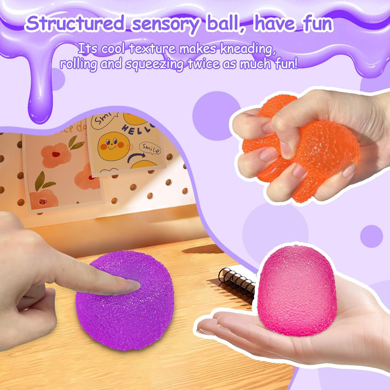 Pink Candy Gummy Bear Squishy Stress Relief Toy - Slow Rising Squeeze Fidget Toys view 6