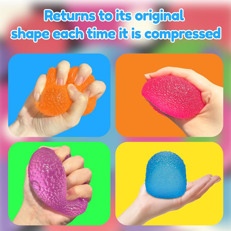 Orange Candy Gummy Bear Squishy Stress Relief Toy - Slow Rising Squeeze Fidget view 4