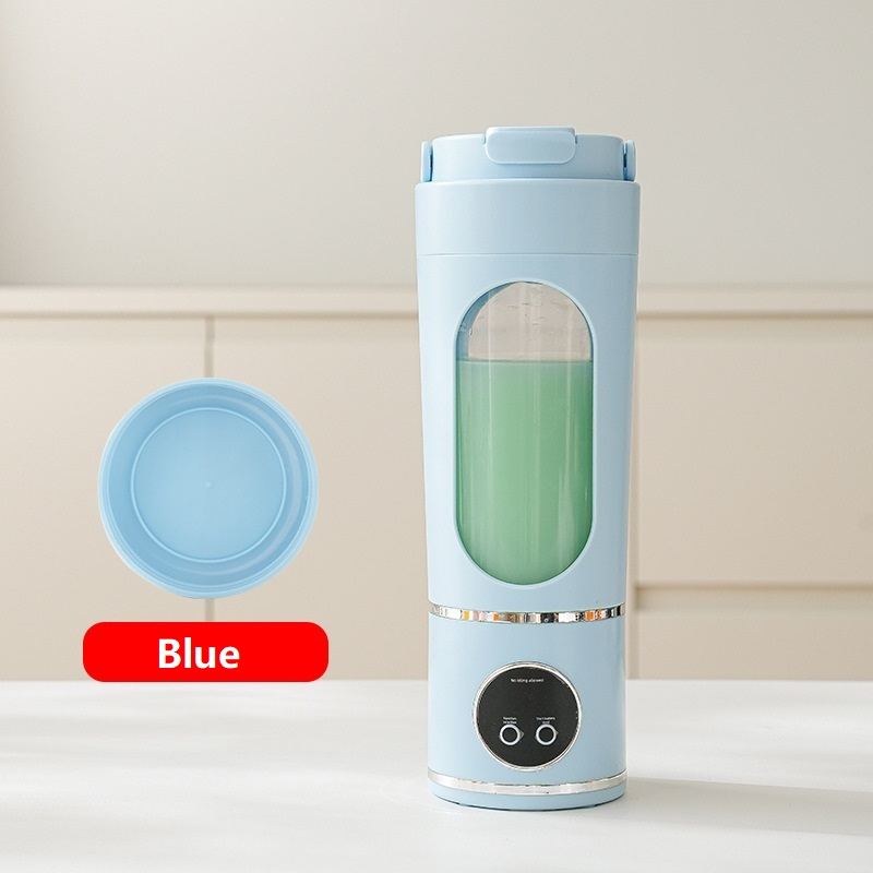 Blue 7.4V Portable Blender 700ml Wireless Juicer Cup - 12 Blade USB