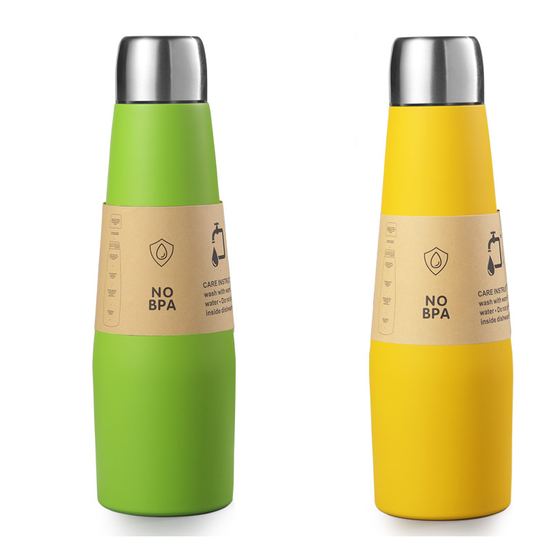 2-piece Green and Yellow Premium 304 Stainless Steel Vacuum Insulated Water