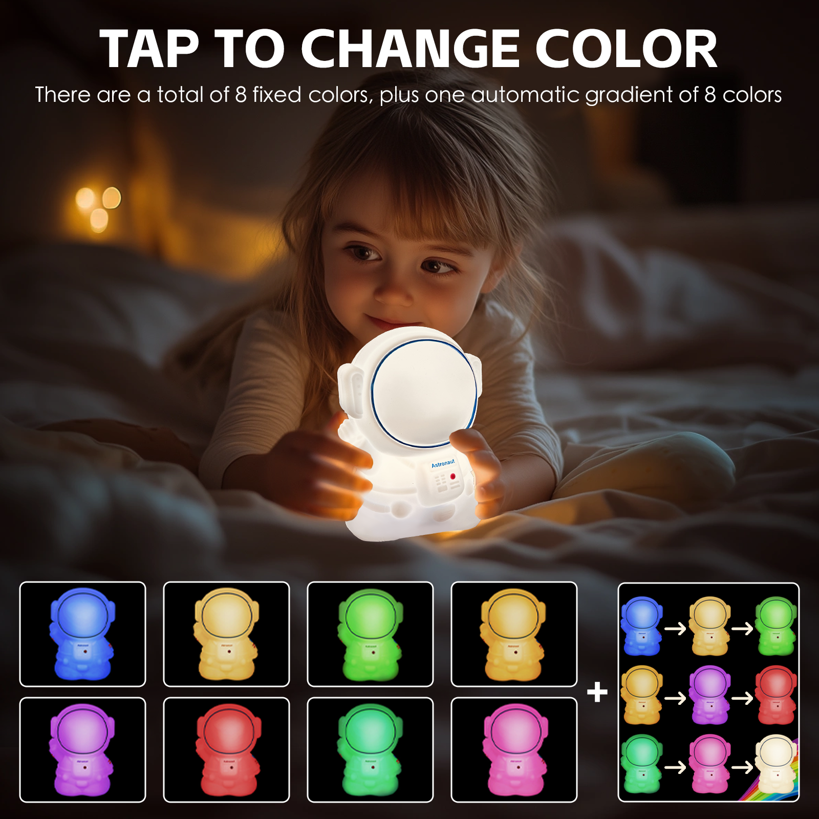 Squishy Astronaut Night Light view 5