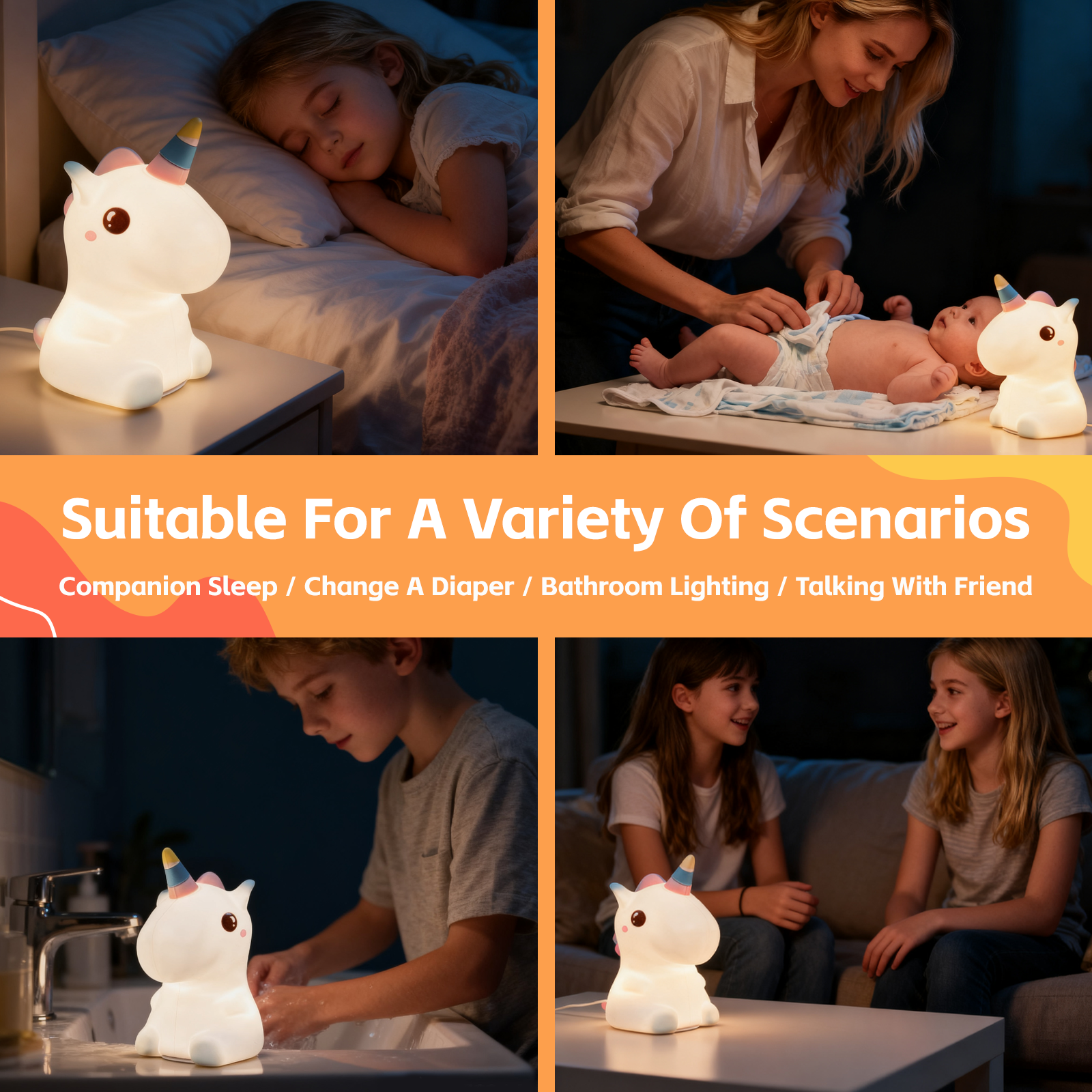 Squishy Cute Duck Night Light view 3